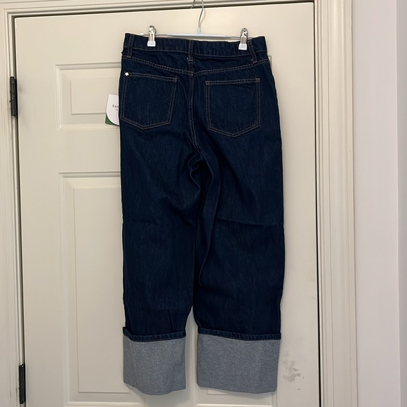 kate spade X Target Women's High-Rise Straight Leg Wide Cuff Jeans/NWT/6 - Picture 7 of 16